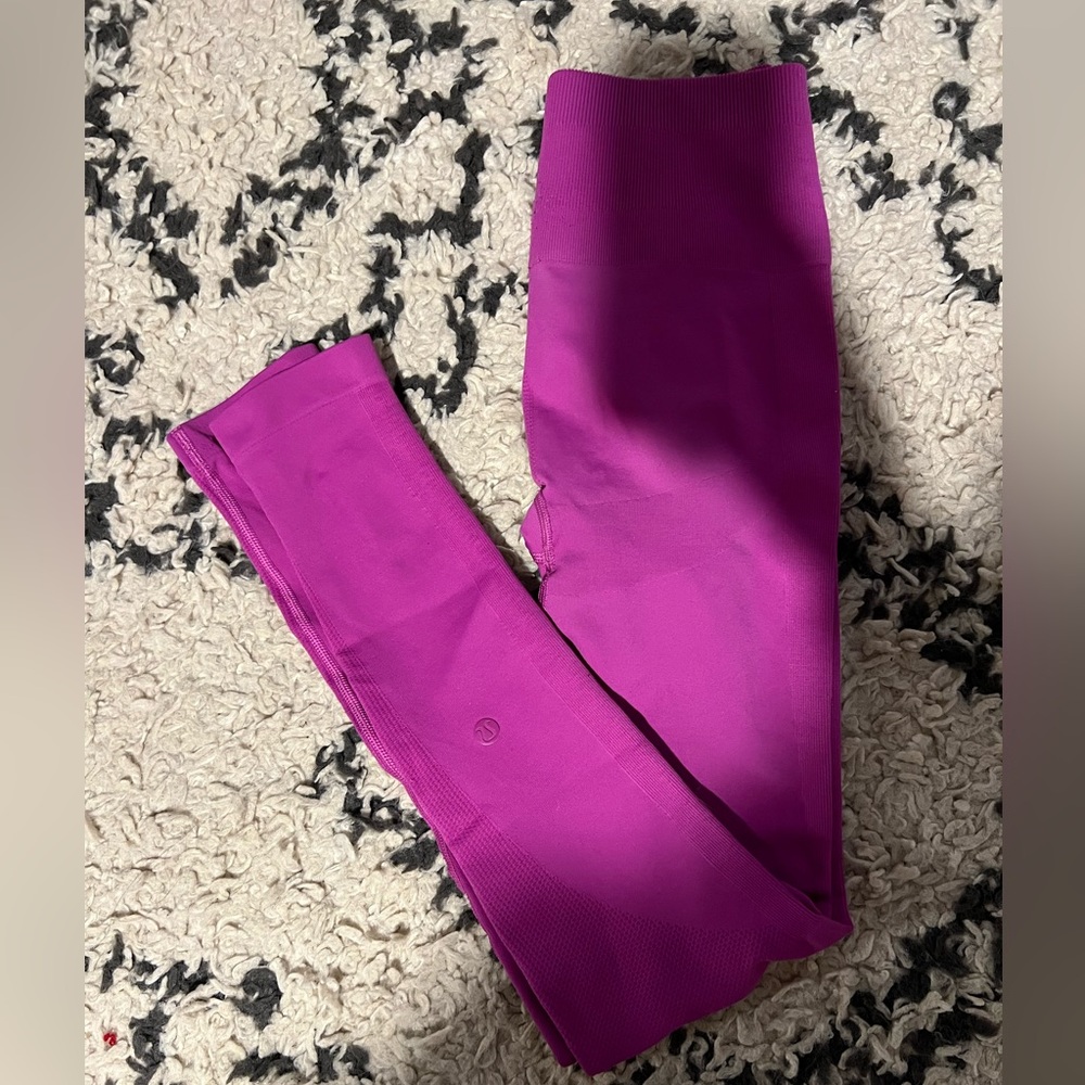 lululemon magenta seamless leggings